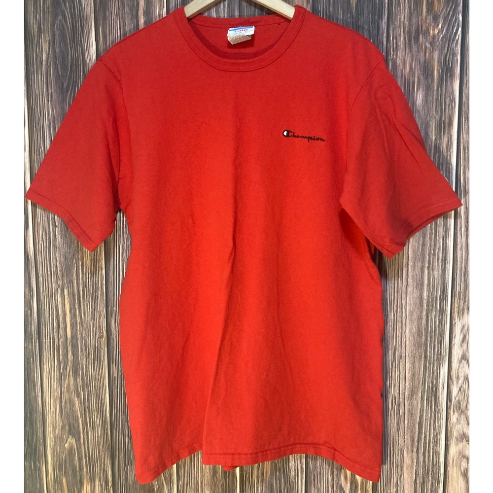 Vintage Champion Logo Short Sleeve Crew Neck Tee Shirt - Mens Size X-Large
